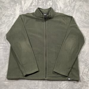 REI Coop Jacket Mens XXL Green Full Zip Fleece Outdoor Hiking Performance Active